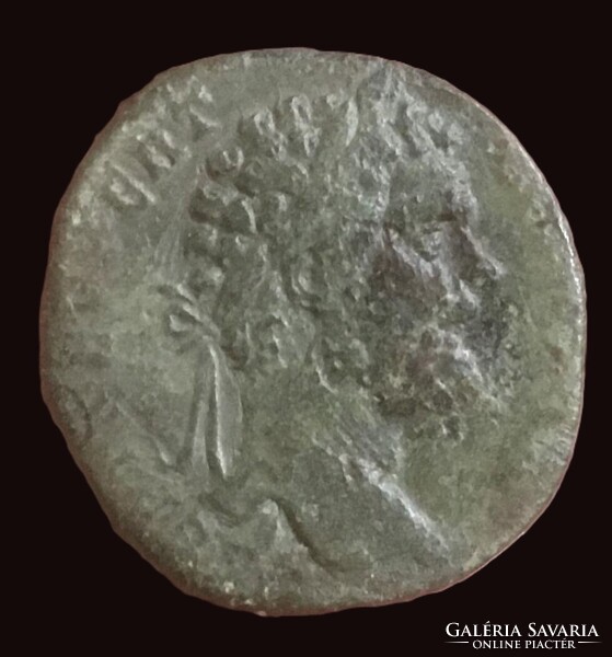 Római SEPTIMIUS SEVERUS Sestertius Ülő Róma hátlap 16,7gr/27mm RIC 691