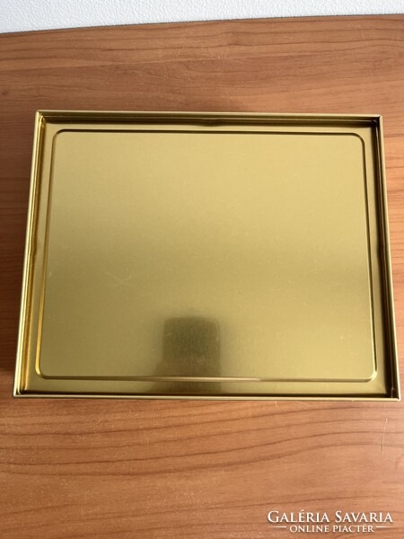 Paco Rabanne arany színű fém doboz