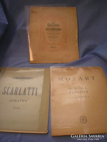 U1  ANTIK KOTTÁK EGYBEN ELADÓAK 25 SONATEN RÓZSAVÖLGYI ++SCARLATTI  SONATEN+ MOZART D-MOLL ZONGORÁRA