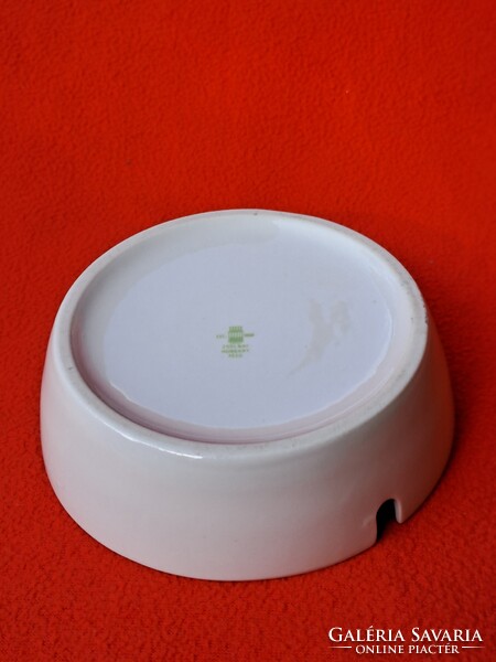 Ritka retro Zsolnay hamuzó / hamutartó / hamutál "Volántourist" logóval