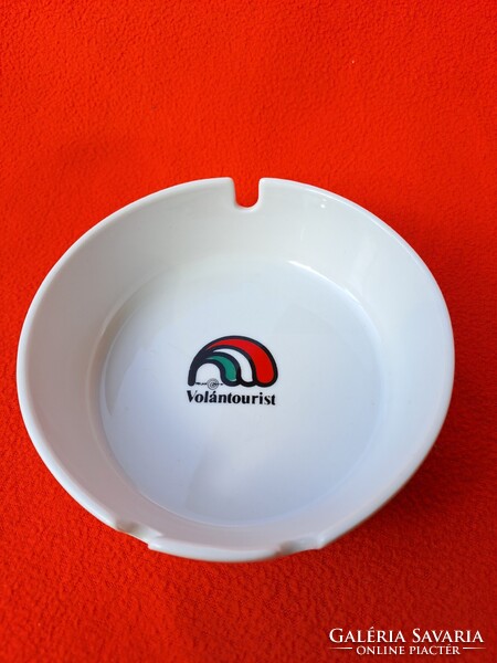 Ritka retro Zsolnay hamuzó / hamutartó / hamutál "Volántourist" logóval