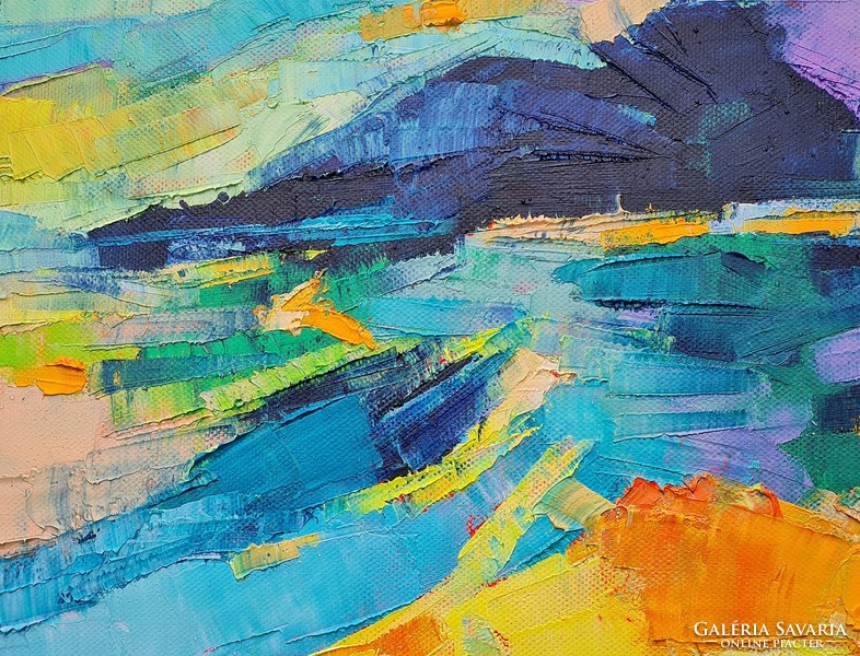 Napsütéses impressziók 2. Simon Tündétől (40x40cm)