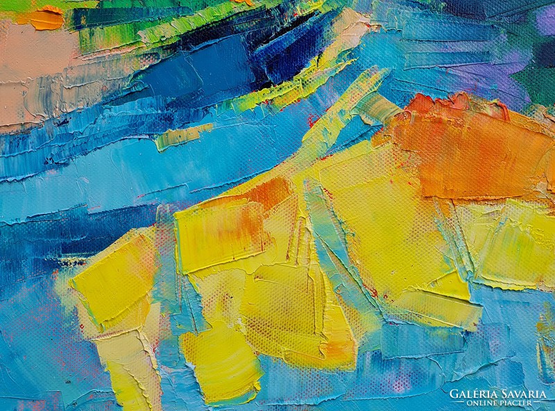 Napsütéses impressziók 2. Simon Tündétől (40x40cm)
