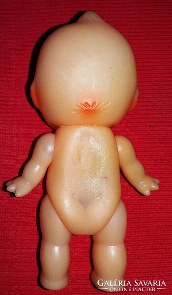 Retro japán keze -lába - feje mozgó gumi játék KEWPIE baba 12 cm képek szerint
