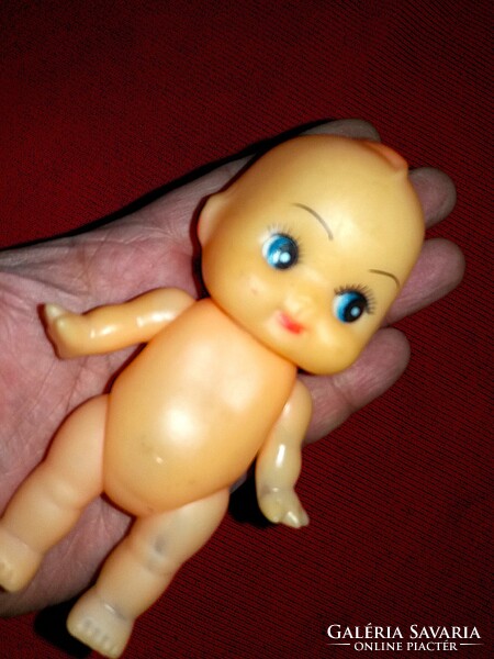 Retro japán keze -lába - feje mozgó gumi játék KEWPIE baba 12 cm képek szerint
