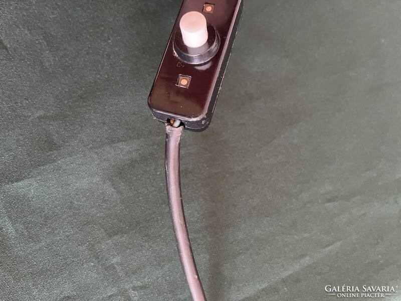 Space age Karin Korn gomba alakú piros üveg lámpa VEB Görlitz (E0013)