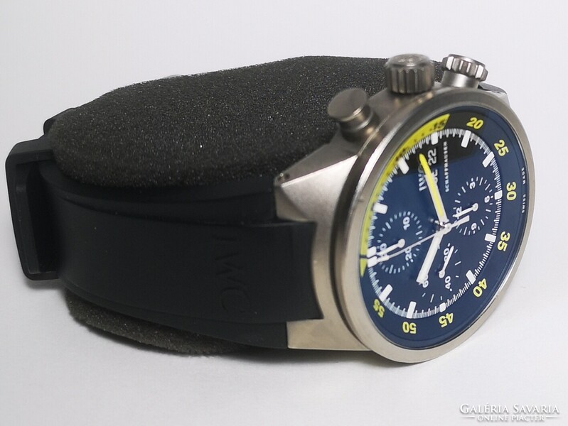 IWC Schaffhausen - Aquatimer Chronograph "Split Yellow" - Doboz, papírok, Tiktakwatch garancia