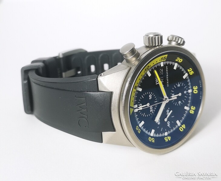 IWC Schaffhausen - Aquatimer Chronograph "Split Yellow" - Doboz, papírok, Tiktakwatch garancia