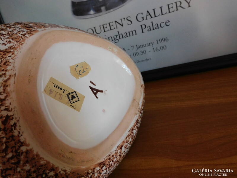 Retro kerámia ikebana "kavics tál"