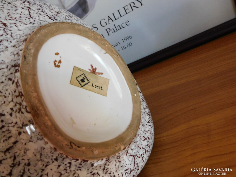 Retro kerámia ikebana "kavics tál"