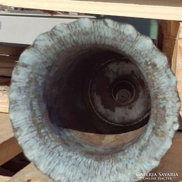 Antik réz töltényhüvely váza hadifogoly katonai 1941 militária