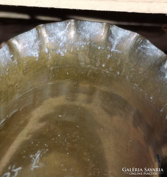 Antik réz töltényhüvely váza hadifogoly katonai 1941 militária