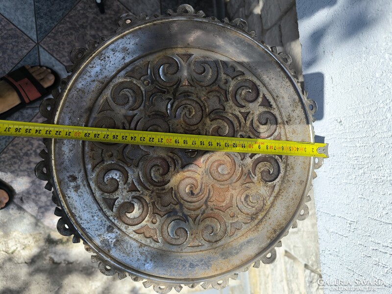 Antik öntöttvas viràgtartó Posztamens rokokó Barokk stílusú eredeti darab !