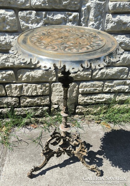 Antik öntöttvas viràgtartó Posztamens rokokó Barokk stílusú eredeti darab !