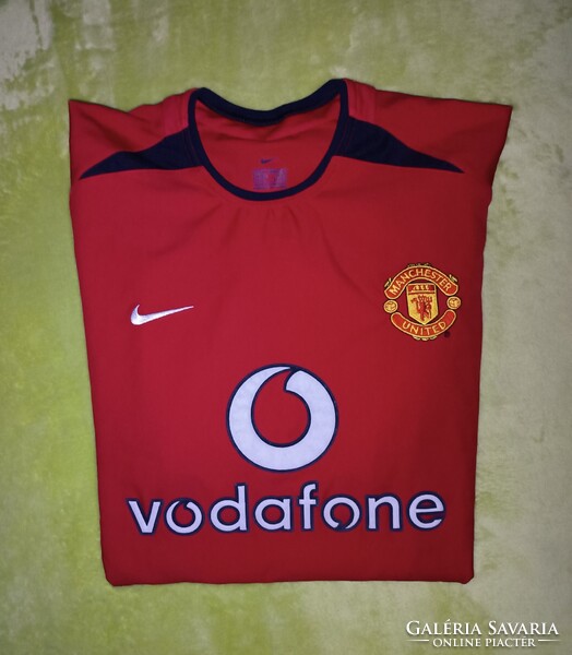 M-es vintage nike David Beckham Manchester United FC (2002/04) hazai mez