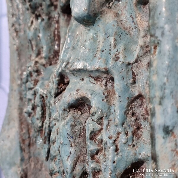 Garányiné Staindl Katalin: Próféta fej c. kerámia fali relief - 52920