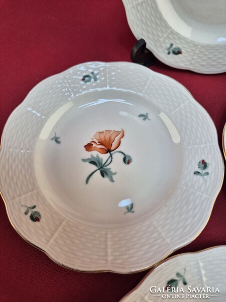 Herendi pipacs mintás kistányérok