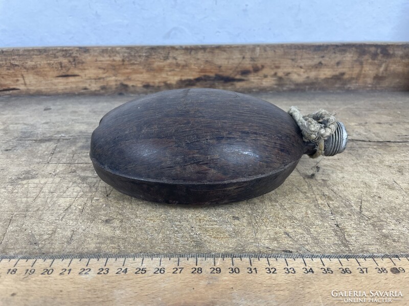 -AV639- Régi II. Vh-s Világháborús Német Afrikai Korps Kókusz Kulacs