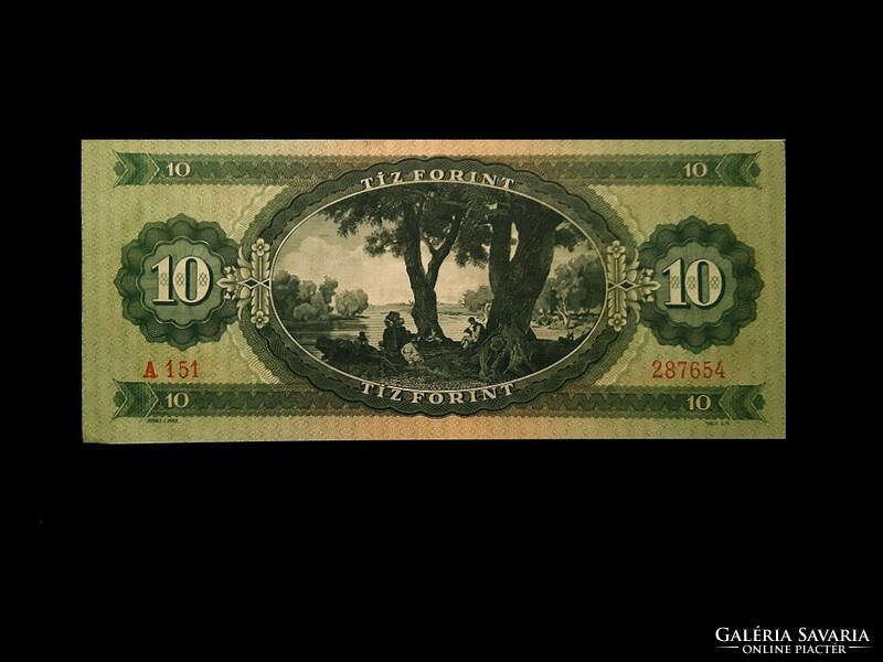 Híres - és ritka  10 FORINT 1962 GYÖNYÖRŰ hajtésmentes!