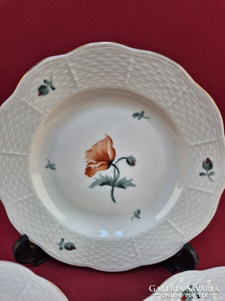 Herendi pipacs mintás kistányérok