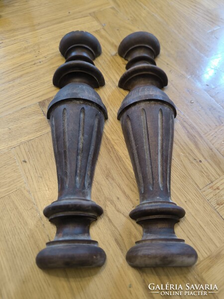 Antik 130 éves Ónémet Bécsi barokk rokokó faragàsok pàrban fali óra bútor oszlopok dekoráció célra