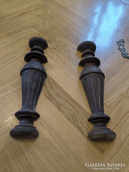 Antik 130 éves Ónémet Bécsi barokk rokokó faragàsok pàrban fali óra bútor oszlopok dekoráció célra