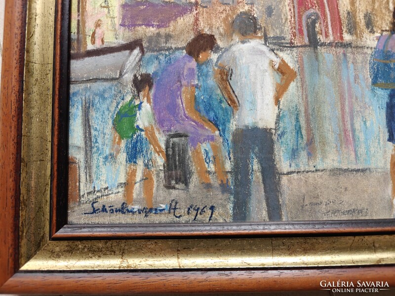 AKCIÓ !! Szignózott (Schönberger Armand) igényes, Új üvegezett keretben