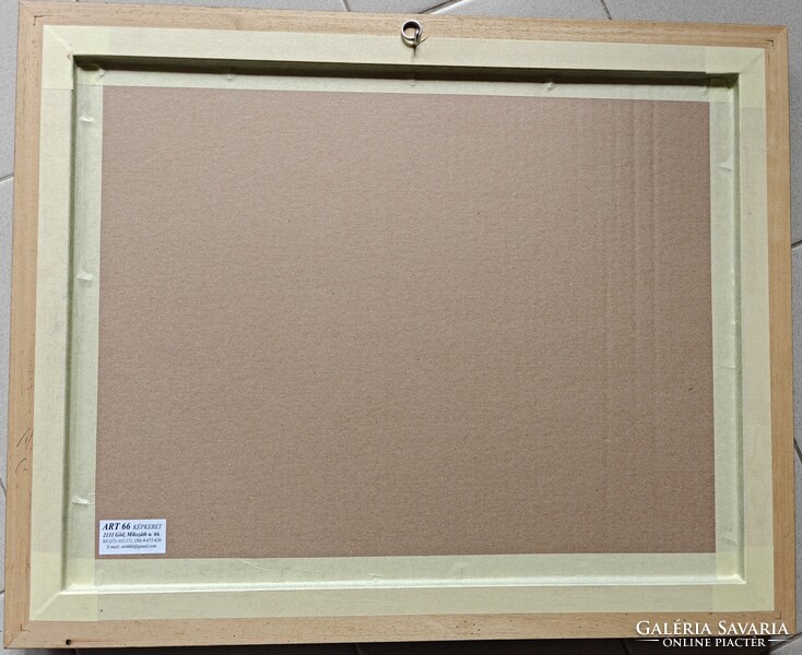 AKCIÓ !! Szignózott (Schönberger Armand) igényes, Új üvegezett keretben