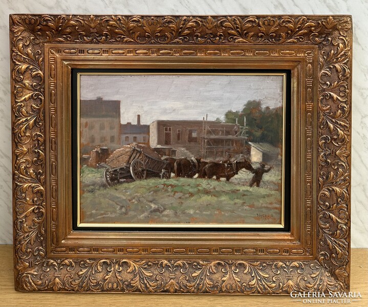 Heyer Artúr (1872-1931) Életkép
