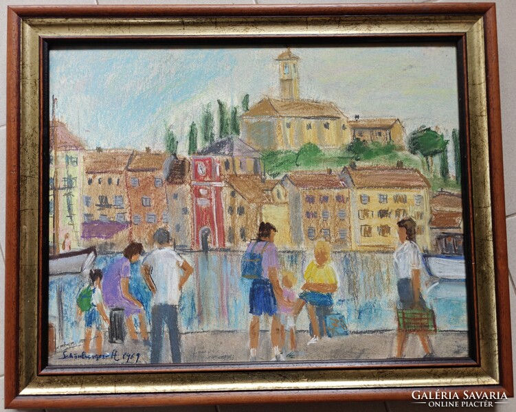 AKCIÓ !! Szignózott (Schönberger Armand) igényes, Új üvegezett keretben