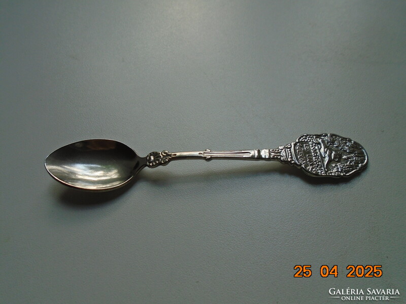 A Belforti oroszlán (Le lion de Belfort) vintage souvenir kiskanál