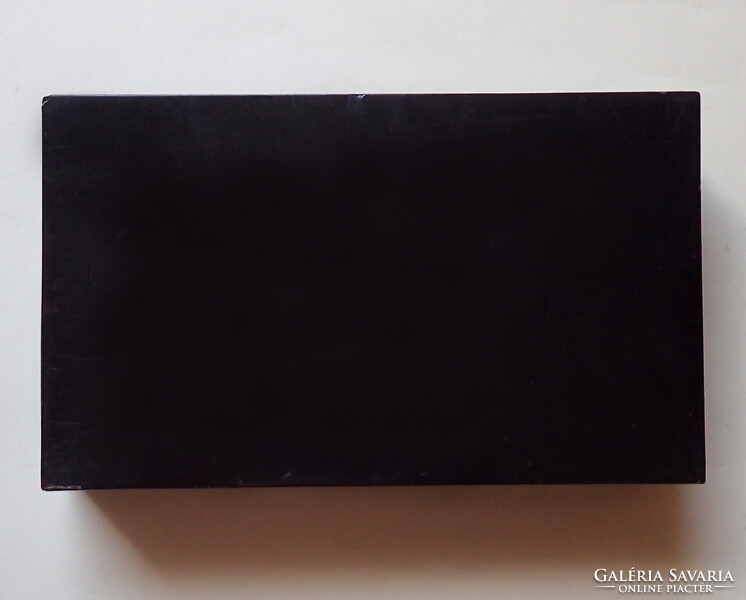 Antik kézzel festett keleti vietnámi lakk doboz lakkozott fa doboz lakkdoboz fadoboz kártya doboz