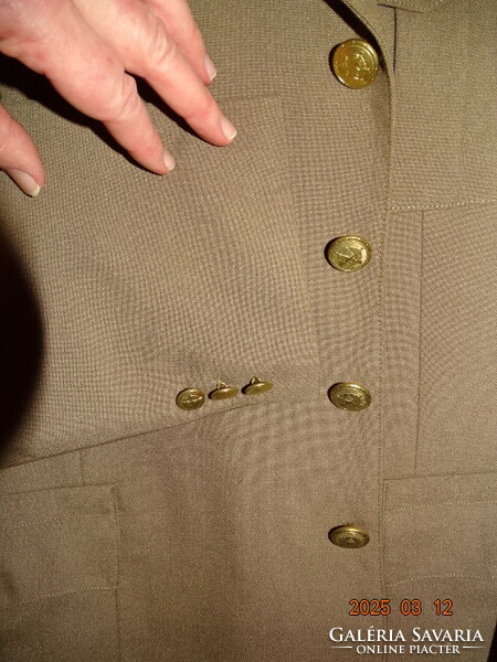 MAGYAR HONVÉDSÉG KATONAI TISZTI EGYENRUHA 1994 KÖRÜL ( SAPKA , NADRÁG , ZUBBONY ) )