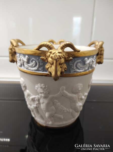 Sevres porcelán kaspó