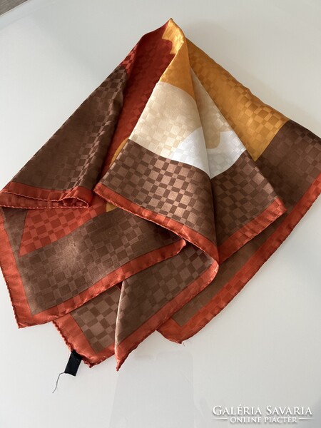 Elegáns kendő őszi színekkel, 77 x 77 cm
