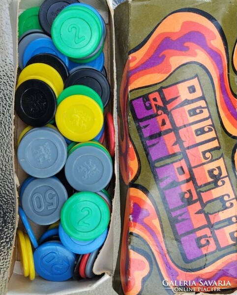 „Retro Roulette San Remo játékzseton készlet – eredeti dobozban