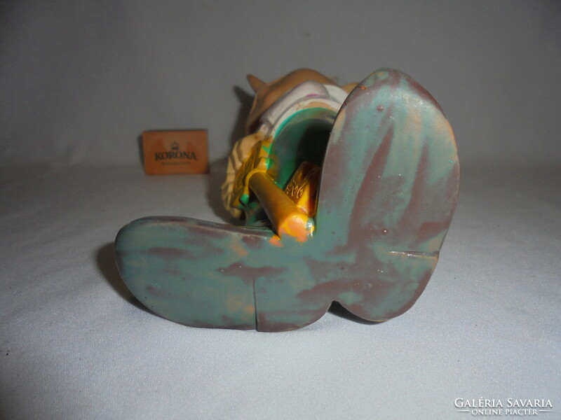 Retro Pinokkió gumi játék baba, figura 25 cm - az orosz Aranykulcsocska meséből