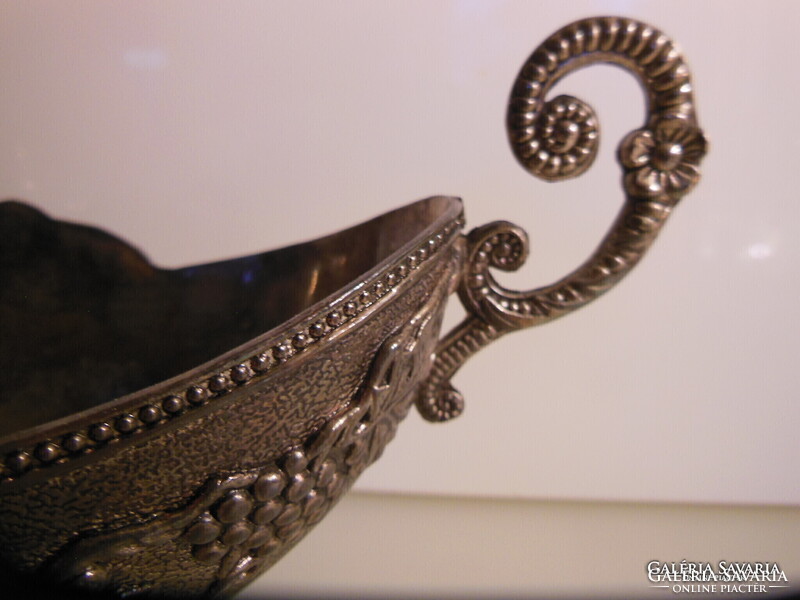 TÁL - EZÜSTÖZÖTT - ANGOL - 28 x 14 cm  - VASTAG -  RÉGI - HIBÁTLAN