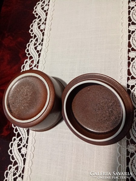 Skandináv / finn  Arabia  Finland Ruska  kerámia kávés / teás csésze, csészealj, cukortartó fedéllel