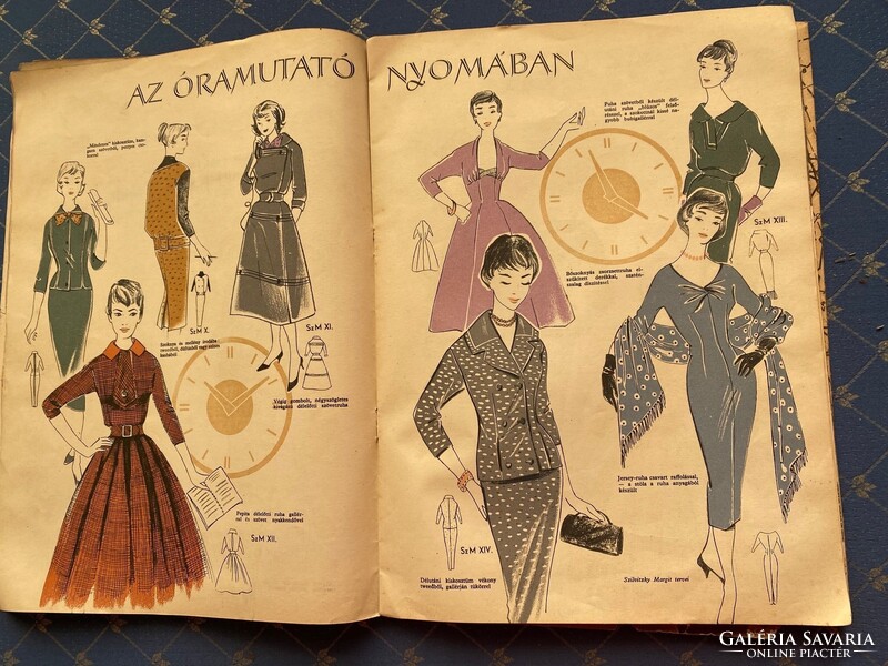 ÉVA A Nők Lapja Divatmagazinja. I. évfolyam 2. szám 1957.szeptember szabásminta melléklettel.