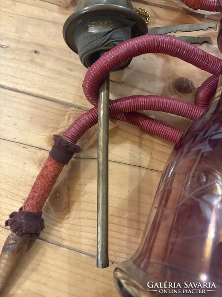 Antik réz shisha vízipipa gyönyörű réz munka