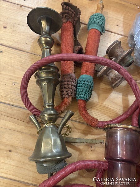 Antik réz shisha vízipipa gyönyörű réz munka