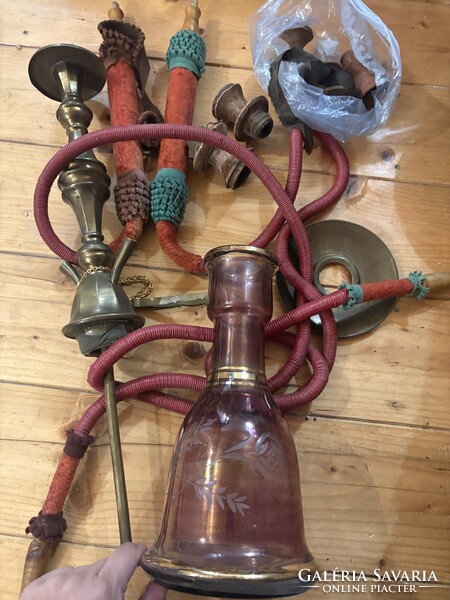 Antik réz shisha vízipipa gyönyörű réz munka