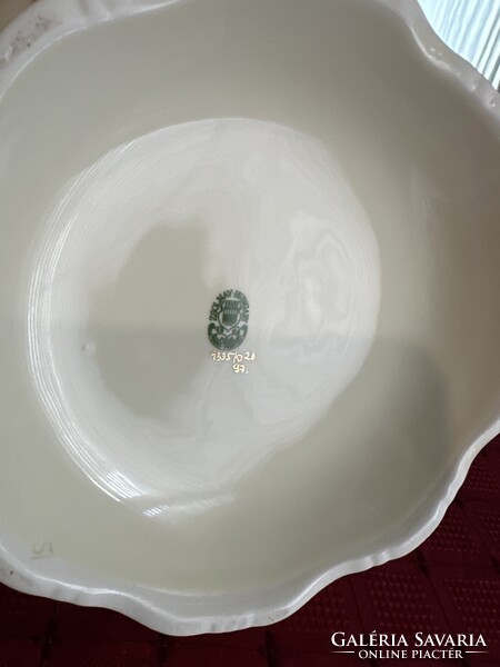 Új Zsolnay pillangó mintás leveses tál