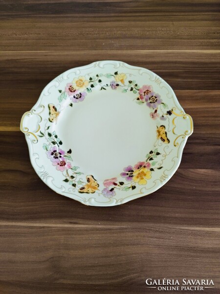 Zsolnay Pillangó Mintás Süteményes Tál