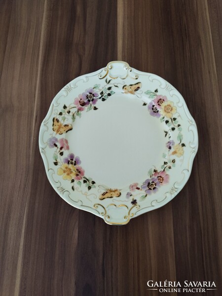 Zsolnay Pillangó Mintás Süteményes Tál
