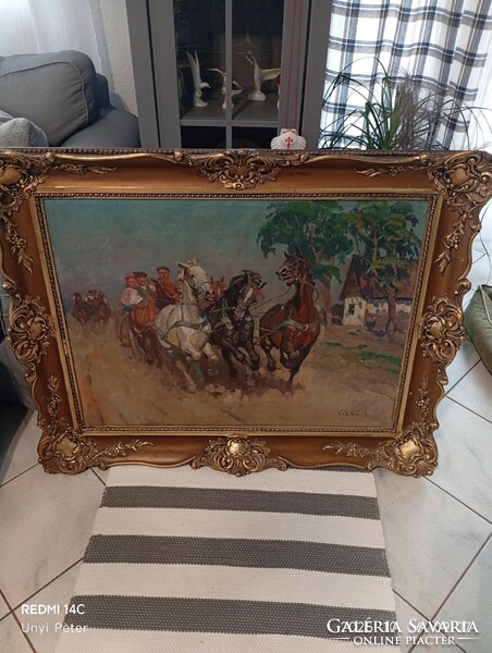 Vágtázó lovak Viski János (1891-1987)