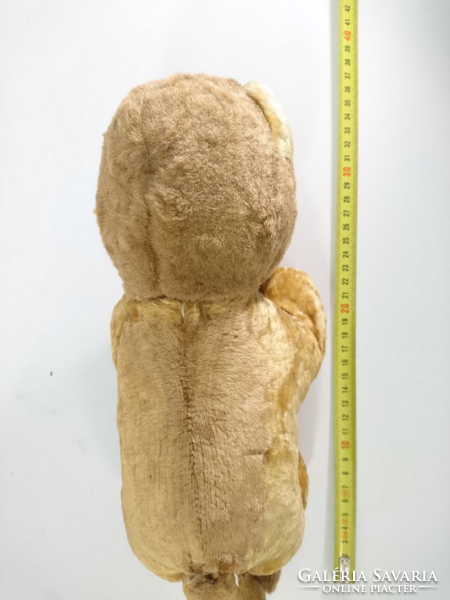 Vintage plüss oroszlán zöld üvegszemekkel kb. az 1960-as évekből