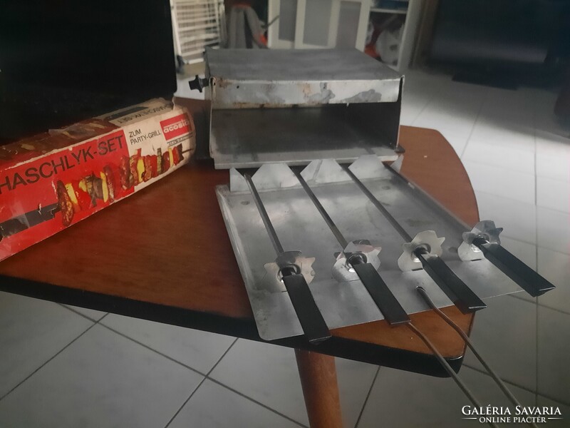 Retro eredeti AKA minigrill,szendvicssütő+saslik készlet