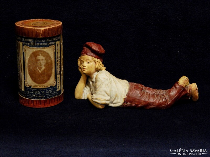 Edison Bell fonográf henger dobozában a XX. szd. legelejéről